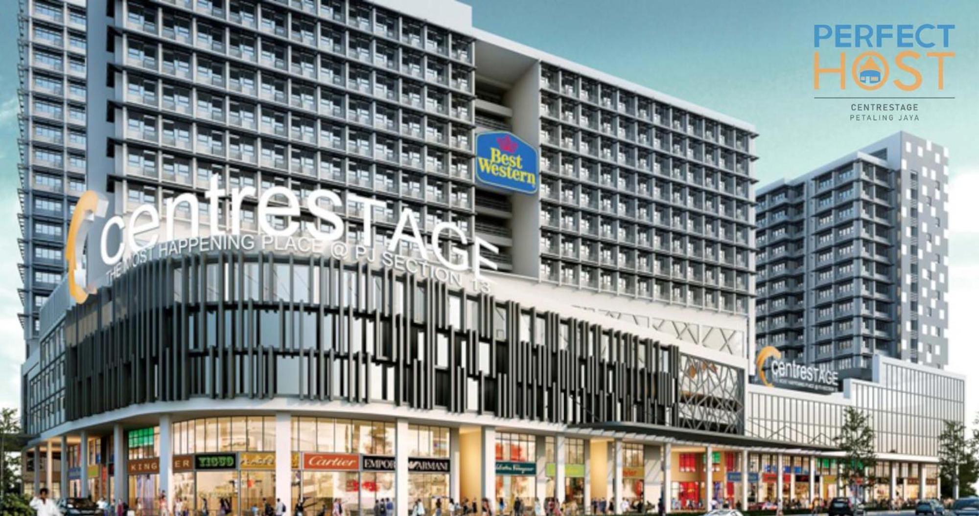 Centrestage Petaling Jaya By Perfect Host Hotel Exterior foto The mall's facade